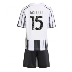 Juventus Pierre Kalulu #15 Kotipaita Lapsille 2025-26 Lyhythihainen (+ shortsit)